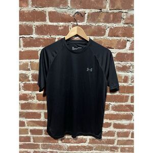 Under Armour Mens Black Short Sleeve Athletic Workout Shirt Size Medium